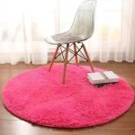 Tapis rond salon shaggy descente de lit chambre grande taille tapis moelleux carpette rose rougeØ 140 ... Tapis rond salon shaggy descente de lit chambre grande taille tapis moelleux carpette rose rougeØ 140 ...