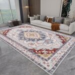 Tapis salon 140x200cm lavable en machine tapis de salon antid�rapant tapis de chambre boho chic pour ...