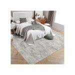 Tapis salon 240 x 340 cm - descente de lit tapis � poils courts - tapis doux pour salon chambre canap� ...