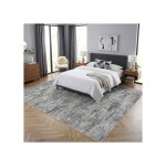 Tapis salon 240 x 340 cm - descente de lit tapis � poils courts - tapis doux pour salon chambre canap� ...