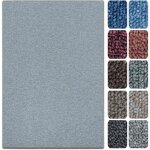 Tapis de salon london gris clair 200 x 400 cm