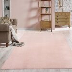 Tapis de salon - the carpet - loft - rose - 200x280 cm - lavable - antid�rapant