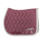 Tapis de selle classique magenta et blanc - penelope collection