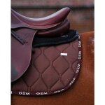 Tapis de selle love obstacle chocolat - gem