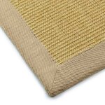 Tapis sisal amazonas nature bordure: cr�me 40 x 60 cm