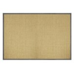 Tapis sisal amazonas nature bordure: graphite 200 x 200 cm