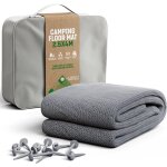 Tapis de sol pour auvent 280 g / m� 250x400 cm - tapis de camping ext�rieur r�sistant aux intemp�ries ...