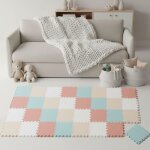 Tapis de sol b�b� - 30x30 cm - dalles en mousse eva - carr�s puzzle enfant - 36 pi�ces