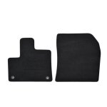 Tapis de sol - citron - berlingo - velours noir - 2 pices - ajustement prcis