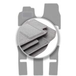 Tapis de sol gris cendr� pour peugeot 807 7 places (2002 - 2014)