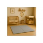 Tapis de sol impermable - tapis de parc pour bb - gris