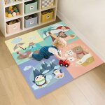 Tapis de sol en mousse 60x60x12cm - 4 dalles tapis deveil bb enfants eva paissie tapis de jeu rampant ...