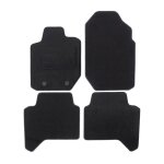 Tapis de sol noir velours - j&j automotive - ford ranger t6 2012 - 2023 - sur mesure - antidrapant - ...