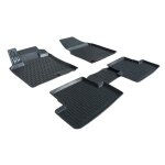 Tapis de sol - scoutt - nissan qashqai j10 - caoutchouc premium - 3d - noir