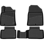 Element tapis de sol pour sur mesure dacia duster 4wd (2011 - 2015) noir - 100% tpe - lot 4 pi�ces