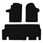 Tapis de sol en velours noir basic pour fourgonnette mercedes vito w447 (2014 - )