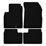 Tapis de sol en velours noir basic pour nissan micra k13 � hayon (2010 - 2016)
