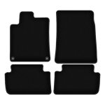 Tapis de sol en velours noir basic pour peugeot 407 coup� berline break (2004 - 2011)