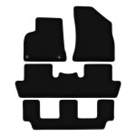 Tapis de sol en velours noir basic pour peugeot 5008 i 7 places (2009 - 2017)