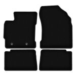 Tapis de sol en velours noir basic pour toyota auris ii hybride � hayon break (2012 - 2018)