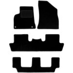 Tapis de sol en velours noir pour peugeot 5008 i 7 places (2009 - 2017)