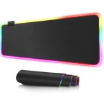 Tapis de souris de gaming rgb xxxl 900 x 400 x 4mm tapis de souris gamer grand tapis de souris led avec ...