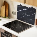 Tapis table de cuisson � induction 62x53cm marbre couverture �lectrique protection po�le verre rev�tement ...
