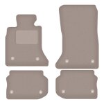 Tapis en velours beige pour�: bmw 5 f10 berline (velcro) (2010 - 2013)