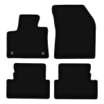 Tapis en velours noir basic pour : ds. 7 crossover crossback (2017 - )