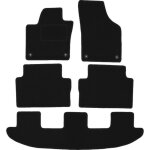 Tapis en velours noir pour�: monospace seat alhambra ii (2010 - )