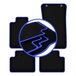 Tapis de voiture carlux - blue pour�: alfa romeo giulia 2x4 (2wd) berline (2016 - )