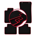 Tapis de voiture carlux - red pour�: alfa romeo giulia 2x4 (2wd) berline (2016 - )