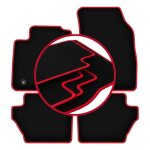 Tapis de voiture carlux - red pour�: ford fiesta mk7 � hayon (2011 - 2017)