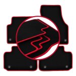 Tapis de voiture carlux - red pour�: land rover discovery sport suv (2014 - )