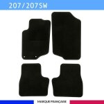 Tapis de voiture - sur mesure pour 207 / 207 sw / 207 + (2006 - 2014) - 4 pièces - tapis de sol antidérapant ... Tapis de voiture - sur mesure pour 207 / 207 sw / 207 + (2006 - 2014) - 4 pièces - tapis de sol antidérapant ...