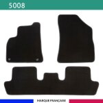 Tapis de voiture - sur mesure pour 5008 (2009 - 2017) - 3 pi�ces - tapis de sol antid�rapant pour automobile ...