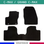 Tapis de voiture - sur mesure pour c - max (2010 - 2012) - 3 pi�ces - tapis de sol antid�rapant pour ...