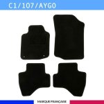 Tapis de voiture - sur mesure pour c1 / 107 / aygo (2005 - 2014) - 4 pièces - tapis de sol antidérapant ... Tapis de voiture - sur mesure pour c1 / 107 / aygo (2005 - 2014) - 4 pièces - tapis de sol antidérapant ...