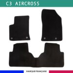 Tapis de voiture - sur mesure pour c3 aircross (d�s 2017) - 3 pi�ces - tapis de sol antid�rapant pour ...