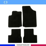 Tapis de voiture - sur mesure pour c3 / c3 classic (2002 - 2010) - 4 pices - tapis de sol antidrapant ...