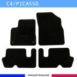 Tapis de voiture - sur mesure pour c4 picasso (2006 - 2013) - 4 pices - tapis de sol antidrapant pour ...