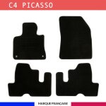 Tapis de voiture - sur mesure pour c4 picasso / c4 spacetourer (ds 2013) - 3 pices - tapis de sol antidrapa ...
