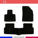 Tapis de sol voiture - sur mesure pour citroen c5 et break tourer (03 / 2008 - 02 / 2014) antid�rapant ...