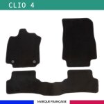 Tapis de voiture - sur mesure pour clio 4 (2012 - 2019) - 3 pi�ces - tapis de sol antid�rapant pour automobile ...