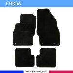 Tapis de voiture - sur mesure pour corsa (2006 - 2014) - 4 pices - tapis de sol antidrapant pour automobile ...