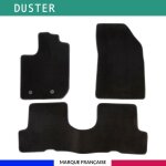 Tapis de voiture - sur mesure pour duster (ds 2018) - 3 pices - tapis de sol antidrapant pour automobile ...