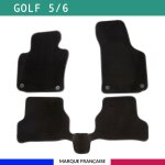 Tapis de voiture - sur mesure pour golf 5 / 6 (2003 - 2012) - 3 pi�ces - tapis de sol antid�rapant pour ...