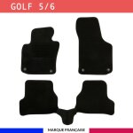 Tapis de voiture - sur mesure pour golf 5 / 6 (2003 - 2012) - 3 pi�ces - tapis de sol antid�rapant pour ...