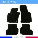 Tapis de voiture - sur mesure pour golf 5 / 6 (2003 - 2012) - 4 pices - tapis de sol antidrapant pour ...