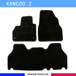 Tapis de voiture - sur mesure pour kangoo 2 (d�s 2008) - 4 pi�ces - tapis de sol antid�rapant pour automobile ...